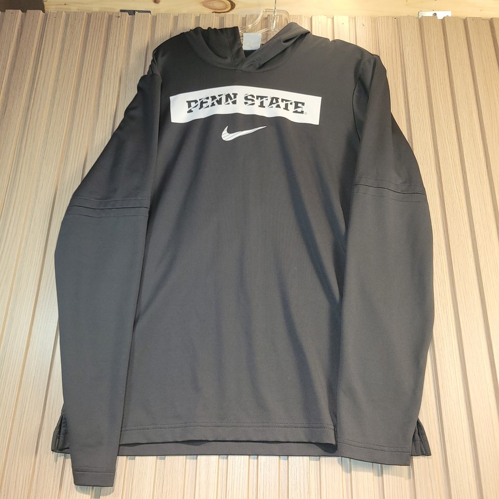 Nike Dri-FIT Penn State Nittany Lions Hoodie Mens Medium Gray Pullover